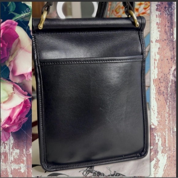 VINTAGE COACH BLACK LEATHER MURPHY BAG 9930 - Picture 17 of 17